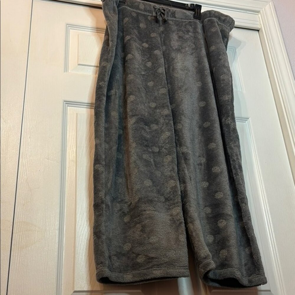 Cozy Gray Polka Dot Pajama Pants 2XL